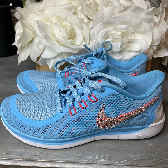 Blingged Nike free run 5.0 shoes - Picture 3 of 6